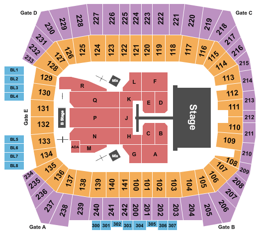 Pratt and Whitney Stadium At Rentschler Field Post Malone Seating Chart